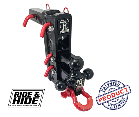 The Patriot - 8-Way 3-Ball Mount with Adjustable Stacked Receivers