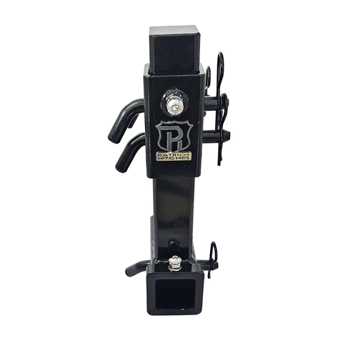 The General Heavy Duty - Patriot Hitches 2" Adjustable Drop Hitch Adapter - 11" Rise/Drop - 10K - Black Gloss Accent (Black Gloss)