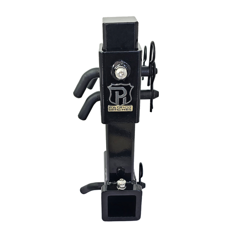 The General Heavy Duty - Patriot Hitches 2" Adjustable Drop Hitch Adapter - 11" Rise/Drop - 10K - Black Texture Accent (Black Gloss)