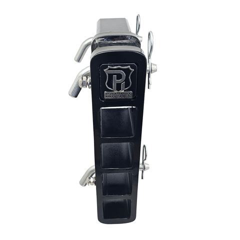 The Major - Patriot Hitches 4-Way 3-Ball Mount for 2-1/2" Hitches - The Major - 30K - Silver Accent (Black Gloss)