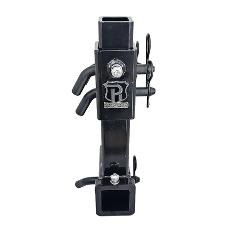 The General Normal Duty - Patriot Hitches 2" Adjustable Drop Hitch Adapter - 11" Rise/Drop - 7K - Black Texture Accent (Black Gloss)