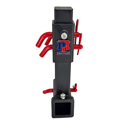 The General Heavy Duty - Patriot Hitches 2" Adjustable Drop Hitch Adapter - 11" Rise/Drop - 10K - Red Accent