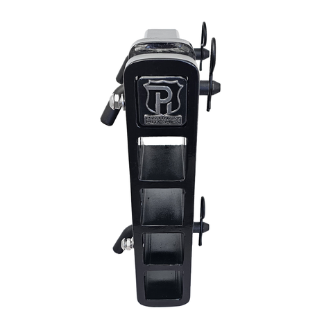 The Major - Patriot Hitches Adjustable Drop/Rise Hitch Stacked Receivers for 2" Hitches - 10" Drop/Rise – 25k - Black Texture Accent (Black Gloss)