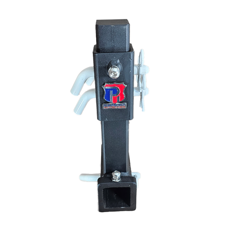 The General Heavy Duty - Patriot Hitches 2" Adjustable Drop Hitch Adapter - 11" Rise/Drop - 10K - White Accent