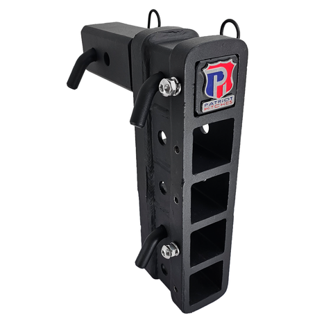 The Major - Patriot Hitches 4-Way 3-Ball Mount for 2-1/2" Hitches - The Major - 30K - Black Texture Accent