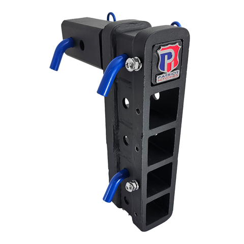 The Major - Patriot Hitches 4-Way 3-Ball Mount for 2-1/2" Hitches - The Major - 30K - Blue Accent