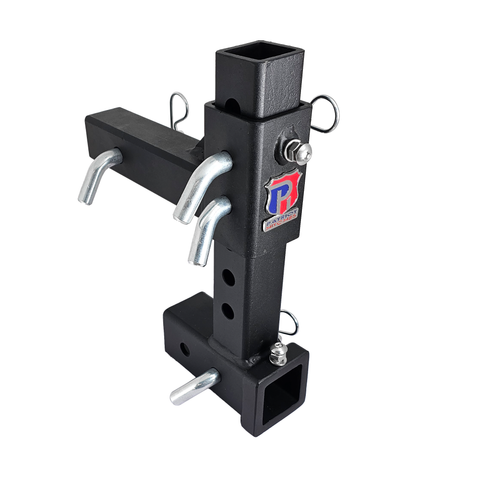 The General Normal Duty - Patriot Hitches 2" Adjustable Drop Hitch Adapter - 11" Rise/Drop - 7K - Silver Accent
