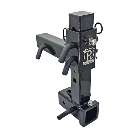 The General Heavy Duty - Patriot Hitches 2" Adjustable Drop Hitch Adapter - 11" Rise/Drop - 10K - Black Texture Accent (Black Gloss)