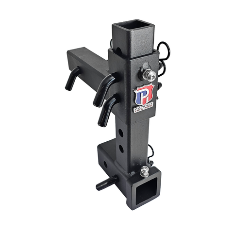 The General Normal Duty - Patriot Hitches 2" Adjustable Drop Hitch Adapter - 11" Rise/Drop - 7K - Black Gloss Accent