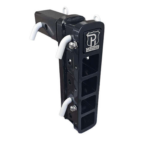 The Major - Patriot Hitches 4-Way 3-Ball Mount for 2-1/2" Hitches - The Major - 30K - White Accent (Black Gloss)