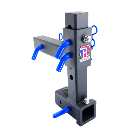 The General Heavy Duty - Patriot Hitches 2" Adjustable Drop Hitch Adapter - 11" Rise/Drop - 10K - Blue Accent