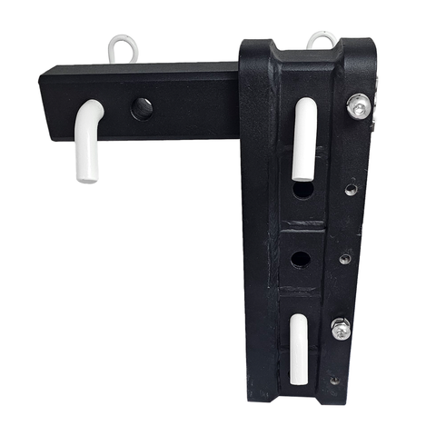 The Major - Patriot Hitches Adjustable Drop/Rise Hitch Stacked Receivers for 2" Hitches - 10" Drop/Rise – 25k - White Accent