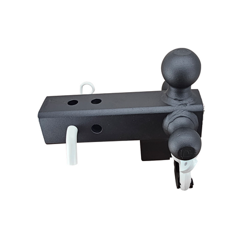 The Captain 4 in 1 - Patriot Hitches 4-Way 3-Ball Mount for 2-1/2" Hitches - The Captain - 30K - White Accent