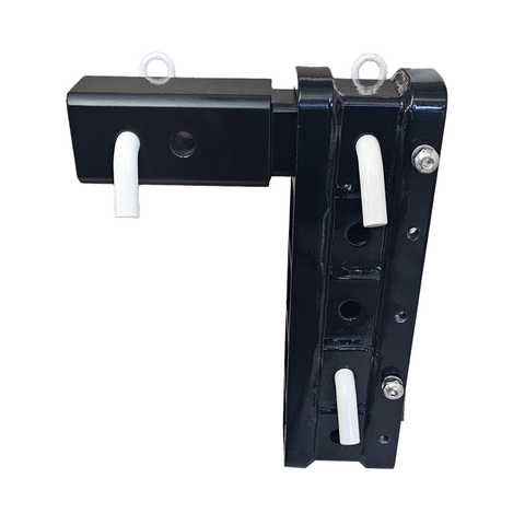 The Major - Patriot Hitches 4-Way 3-Ball Mount for 2-1/2" Hitches - The Major - 30K - White Accent (Black Gloss)