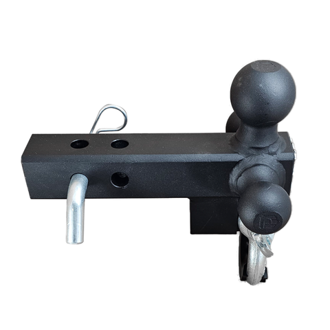 The Captain 4 in 1 - Patriot Hitches 4-Way 3-Ball Mount for 2" Hitches - The Captain - 30K - Silver Accent