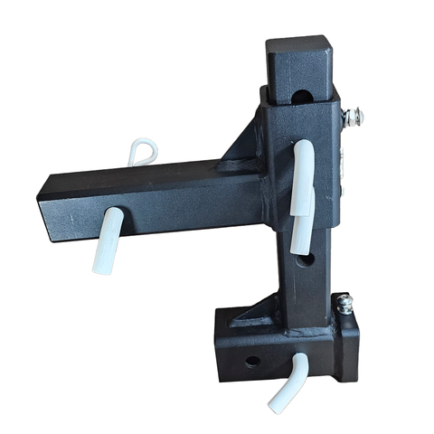 The General Heavy Duty - Patriot Hitches 2" Adjustable Drop Hitch Adapter - 11" Rise/Drop - 10K - White Accent