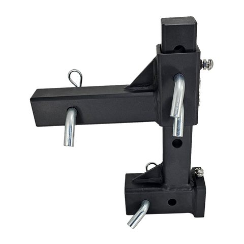 The General Heavy Duty - Patriot Hitches 2" Adjustable Drop Hitch Adapter - 11" Rise/Drop - 10K - Silver Accent