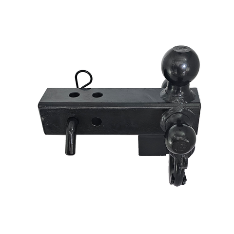 The Captain 4 in 1 - Patriot Hitches 4-Way 3-Ball Mount for 2-1/2" Hitches - The Captain - 30K - Black Gloss Accent (Black Gloss)