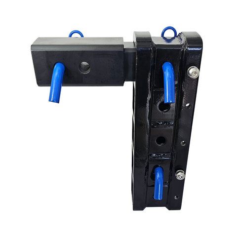 The Major - Patriot Hitches 4-Way 3-Ball Mount for 2-1/2" Hitches - The Major - 30K - Blue Accent (Black Gloss)