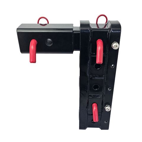 The Major - Patriot Hitches 4-Way 3-Ball Mount for 2-1/2" Hitches - The Major - 30K - Red Accent (Black Gloss)