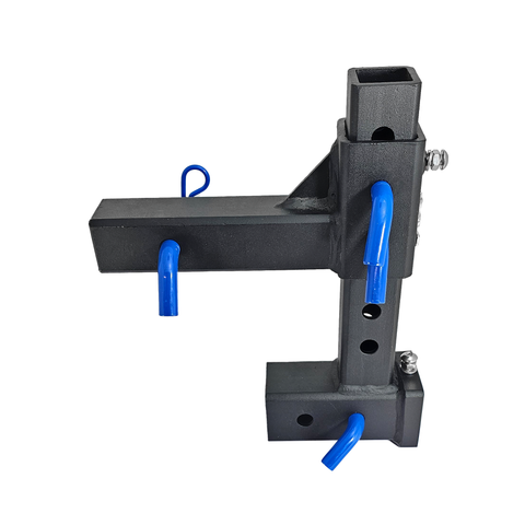 The General Normal Duty - Patriot Hitches 2" Adjustable Drop Hitch Adapter - 11" Rise/Drop - 7K - Blue Accent