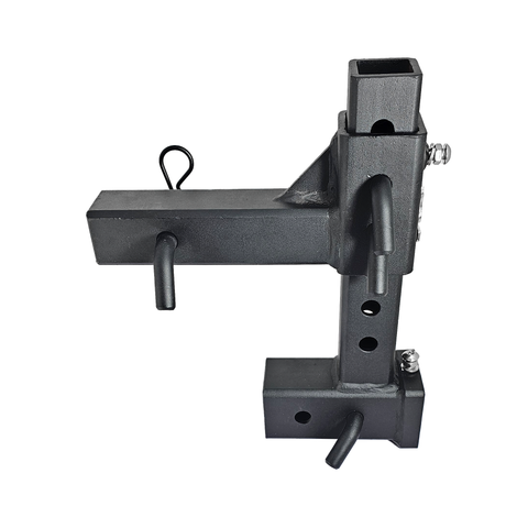 The General Normal Duty - Patriot Hitches 2" Adjustable Drop Hitch Adapter - 11" Rise/Drop - 7K - Black Texture Accent