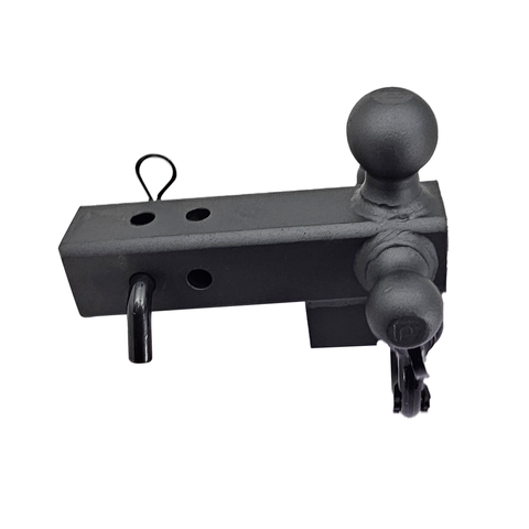 The Captain 4 in 1 - Patriot Hitches 4-Way 3-Ball Mount for 2-1/2" Hitches - The Captain - 30K - Black Gloss Accent