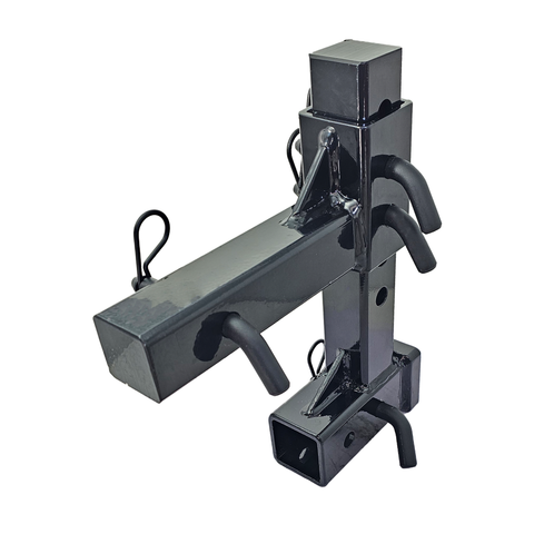 The General Heavy Duty - Patriot Hitches 2" Adjustable Drop Hitch Adapter - 11" Rise/Drop - 10K - Black Texture Accent (Black Gloss)