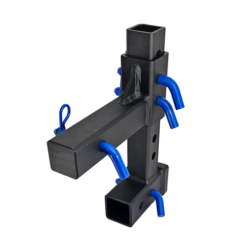 The General Normal Duty - Patriot Hitches 2" Adjustable Drop Hitch Adapter - 11" Rise/Drop - 7K - Blue Accent