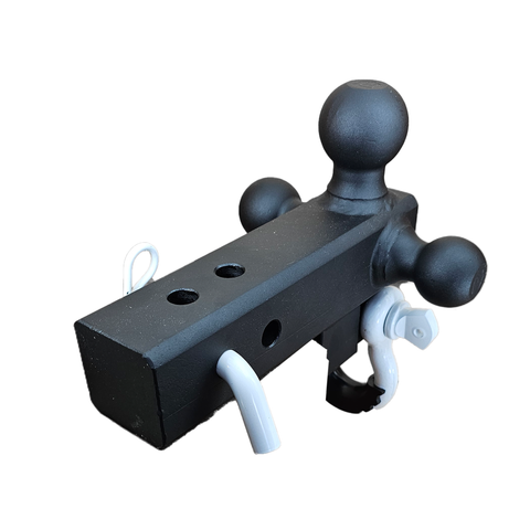 The Captain 4 in 1 - Patriot Hitches 4-Way 3-Ball Mount for 2-1/2" Hitches - The Captain - 30K - White Accent