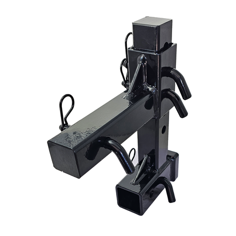 The General Heavy Duty - Patriot Hitches 2" Adjustable Drop Hitch Adapter - 11" Rise/Drop - 10K - Black Gloss Accent (Black Gloss)