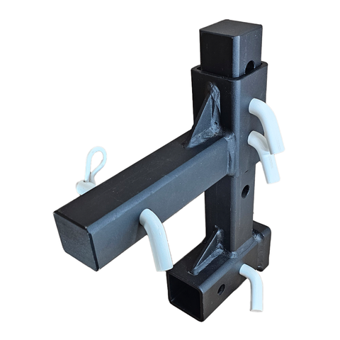 The General Heavy Duty - Patriot Hitches 2" Adjustable Drop Hitch Adapter - 11" Rise/Drop - 10K - White Accent