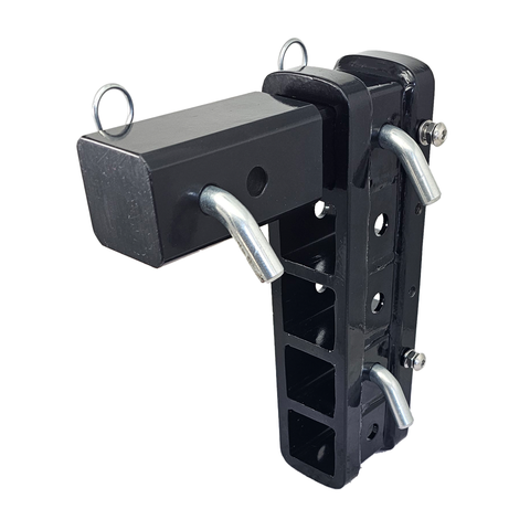 The Major - Patriot Hitches 4-Way 3-Ball Mount for 2-1/2" Hitches - The Major - 30K - Silver Accent (Black Gloss)