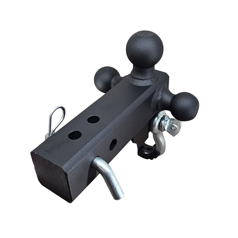 The Captain 4 in 1 - Patriot Hitches 4-Way 3-Ball Mount for 2-1/2" Hitches - The Captain - 30K - Silver Accent