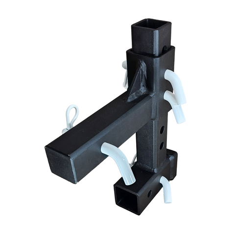 The General Normal Duty - Patriot Hitches 2" Adjustable Drop Hitch Adapter - 11" Rise/Drop - 7K - White Accent