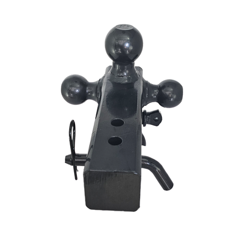 The Captain 4 in 1 - Patriot Hitches 4-Way 3-Ball Mount for 2-1/2" Hitches - The Captain - 30K - Black Gloss Accent (Black Gloss)
