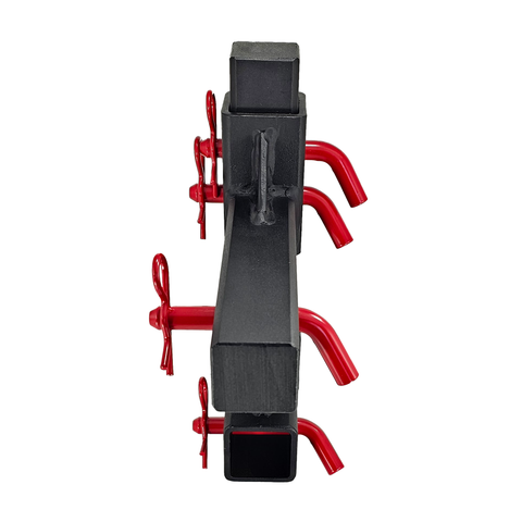 The General Heavy Duty - Patriot Hitches 2" Adjustable Drop Hitch Adapter - 11" Rise/Drop - 10K - Red Accent