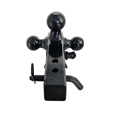 The Captain 4 in 1 - Patriot Hitches 4-Way 3-Ball Mount for 2" Hitches - The Captain - 30K - Black Texture Accent (Black Gloss)