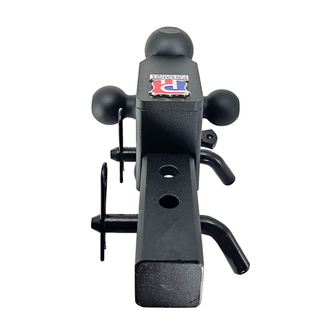 The Captain 5 in 1 - Patriot Hitches 5-Way 3-Ball Mount for 2" Hitches - The Captain - 30K – Black Gloss Accent
