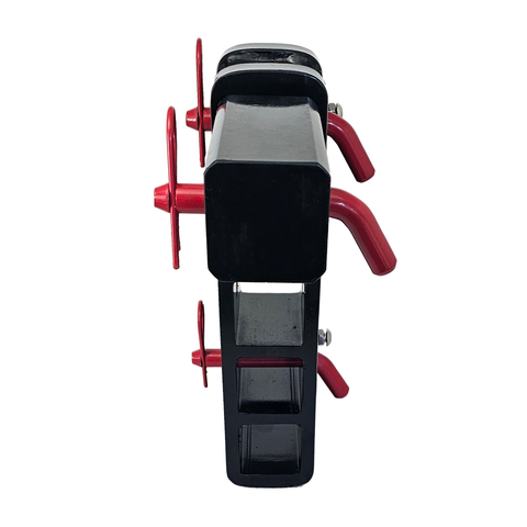 The Major - Patriot Hitches 4-Way 3-Ball Mount for 2-1/2" Hitches - The Major - 30K - Red Accent (Black Gloss)
