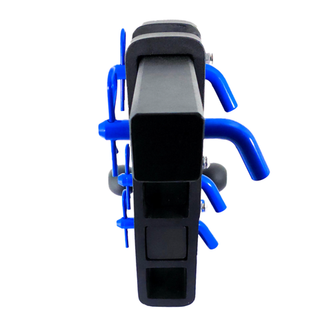 The Patriot - Patriot Hitches 8-Way 3-Ball Mount w/ Adjustable Stacked Receivers - 2" Hitch – 25K – Blue Accent