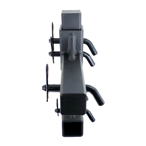 The Commander - Patriot Hitches 2" Adjustable Drop Hitch Adapter - 11" Rise/Drop - 10K w/ 4-Way 3-Ball Mount - Black Gloss Accent