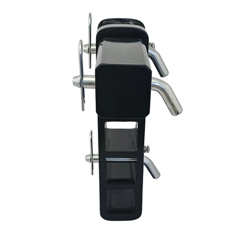 The Major - Patriot Hitches 4-Way 3-Ball Mount for 2-1/2" Hitches - The Major - 30K - Silver Accent (Black Gloss)