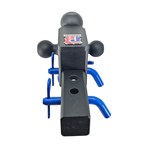 The Captain 5 in 1 - Patriot Hitches 5-Way 3-Ball Mount for 2" Hitches - The Captain - 30K – Blue Accent