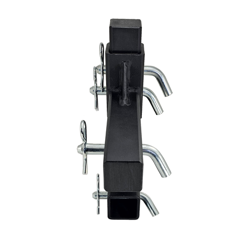 The General Heavy Duty - Patriot Hitches 2" Adjustable Drop Hitch Adapter - 11" Rise/Drop - 10K - Silver Accent
