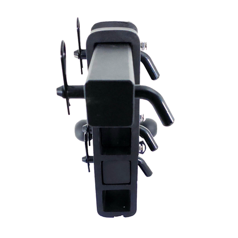 The Patriot - Patriot Hitches 8-Way 3-Ball Mount w/ Adjustable Stacked Receivers - 2" Hitch – 25K – Black Gloss Accent