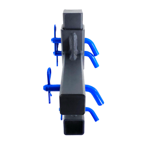 The General Heavy Duty - Patriot Hitches 2" Adjustable Drop Hitch Adapter - 11" Rise/Drop - 10K - Blue Accent