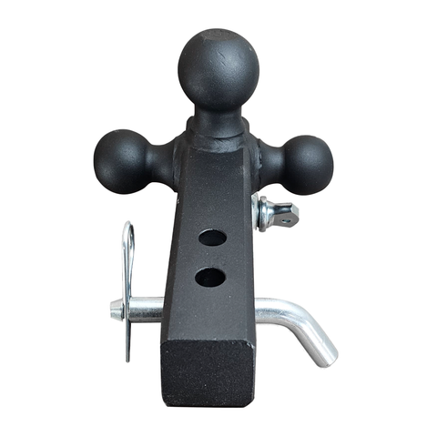 The Captain 4 in 1 - Patriot Hitches 4-Way 3-Ball Mount for 2" Hitches - The Captain - 30K - Silver Accent