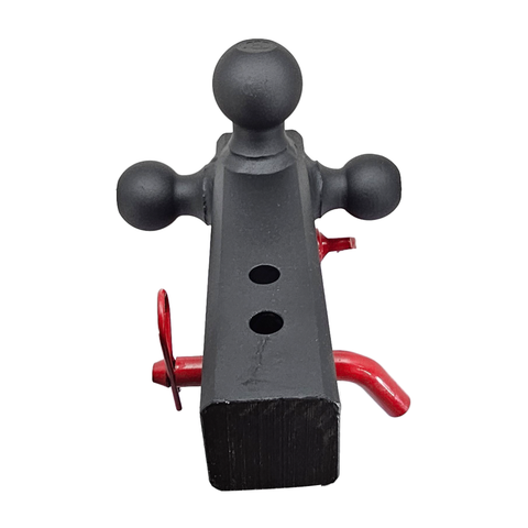 The Captain 4 in 1 - Patriot Hitches 4-Way 3-Ball Mount for 2-1/2" Hitches - The Captain - 30K - Red Accent