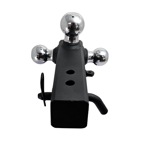 The Captain 4 in 1 - Patriot Hitches 4-Way 3-Ball Mount for 2-1/2" Hitches - The Captain - 30K - Black Texture Accent (Texture Chrome)